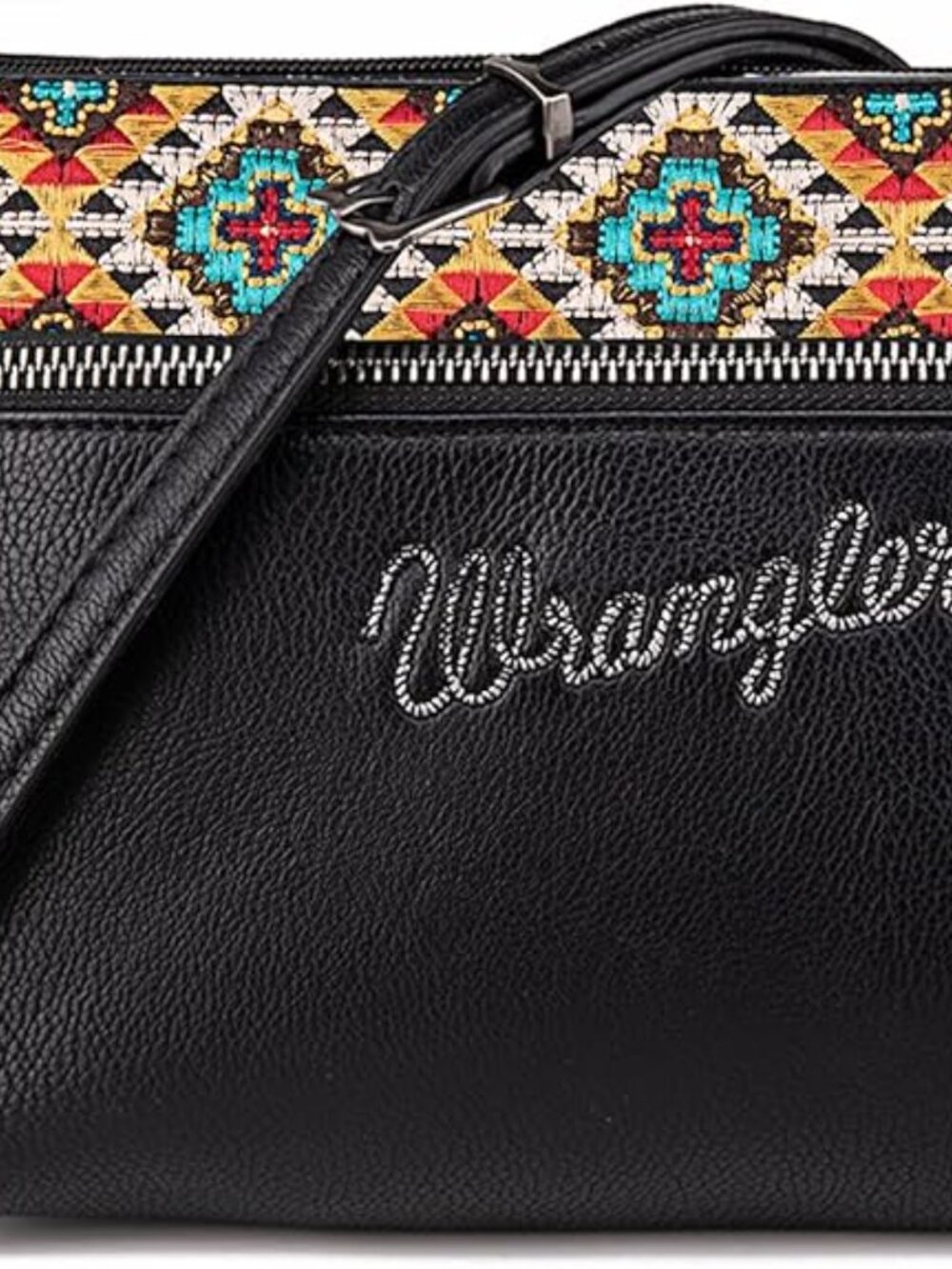 Wrangler Western Cowhide Crossbody Bags for Women Clutch Wristlet Purse | Wester - Picture 6 of 6